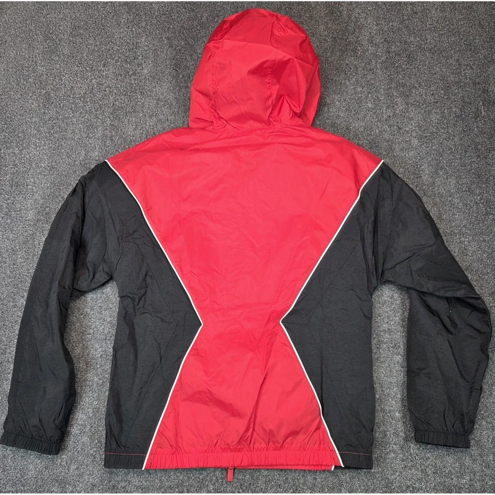NEW Air Jordan Hooded Draft Jacket Mens Small Red Black Nike Jumpman